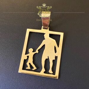 Pingente Pai e Filho 5 Gramas em Ouro 18k 750 - Imagem 2