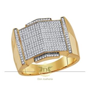 Anel Pavê de Diamantes 3 CT Ouro 18k 750 - Imagem 1