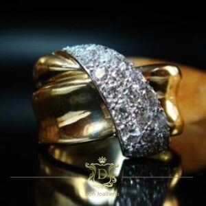Anel Donna 21 Diamantes em Ouro 18k 750