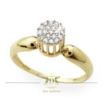 Anel Chuveirinho 19 Diamantes em Ouro 18k 750