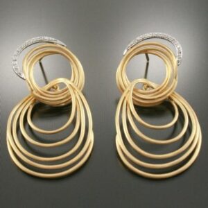 Par de Brincos Modelo Tropez com 26 Diamantes Ouro 18k 750