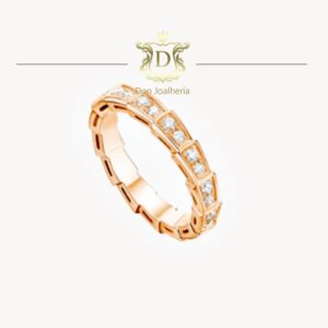 Par de Alianças Bvlgari Serpenti em Ouro 18k 750 - Imagem 1