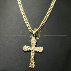 Pingente Crucifixo Jesus 10 Gramas em Ouro 18k 750 - Imagem 3