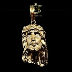 Pingente Face de Cristo 50 Gramas em Ouro 18k 750 - Imagem 1