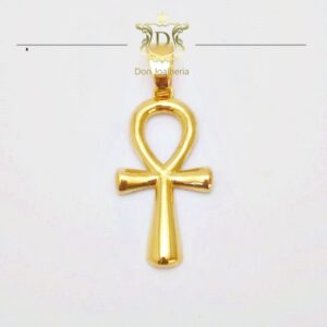 Pingente Crucifixo Egípcio 10 Gramas em Ouro 18k 750 - Imagem 2