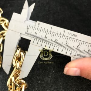 Corrente Cadeado 250 Gramas Maciça Ouro 18k 750 - Imagem 4