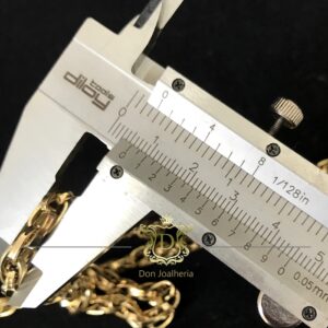 Corrente Elos Trançados 20 gramas Ouro 18k 750 - Imagem 5
