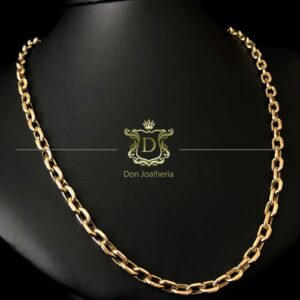 Corrente Cadeado 25 Gramas Ouro 18k 750 - Imagem 5