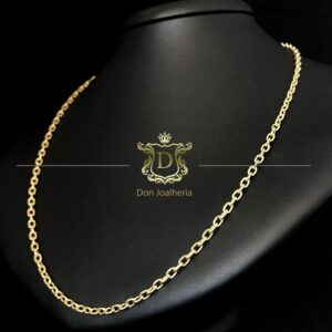 Corrente Cadeado 30 Gramas Maciça Ouro 18k 750 - Imagem 4