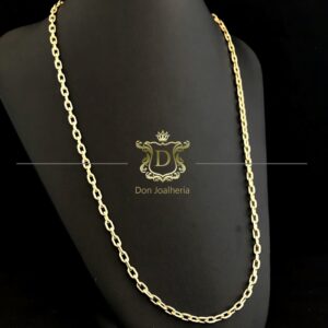 Corrente Cadeado 30 Gramas Maciça Ouro 18k 750 - Imagem 5