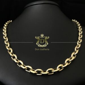 Corrente Cadeado 30 Gramas Ouro 18k 750 - Imagem 2