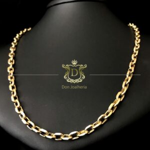 Corrente Cadeado 25 Gramas Ouro 18k 750