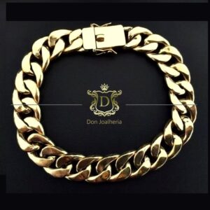 Pulseira Grumet 1x1 30 Gramas em Ouro 18k 750