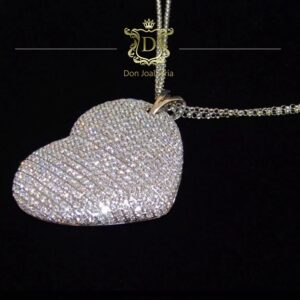 Pingente Coração Com 3 ct de Diamantes Ouro 18k 750