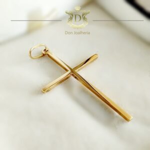 Pingente Crucifixo Palito 4 Gramas em Ouro 18k 750 - Imagem 1