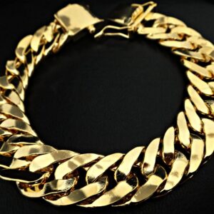 Pulseira Grumet Duplo 150 gramas em Ouro 18k 750 - Imagem 3