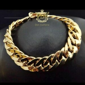Pulseira Grumet Duplo 80 gramas em Ouro 18k 750