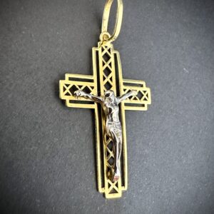 Pingente Crucifixo Ouro 18k 1,2 gramas - Imagem 1