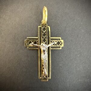 Pingente Crucifixo Ouro 18k 1,2 gramas - Imagem 3