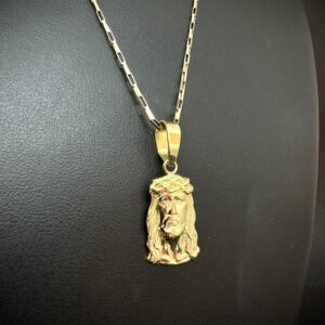 Pingente Face de Cristo Ouro 18k 4 gramas - Imagem 5