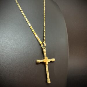 Pingente Crucifixo Ouro 18k 16 gramas - Imagem 8
