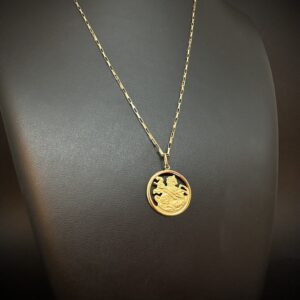 Pingente Medalha São Jorge Ouro 18k 2,1 gramas - Imagem 7