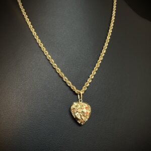Pingente Coração Ouro 18k 1,3 gramas - Imagem 2