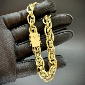 Pulseira Imperador 11,6 gramas Ouro 18k 750 - Imagem 3