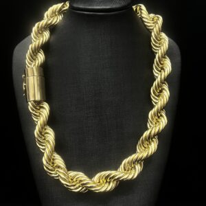 Corrente Trancelim 300 gramas Ouro 18k 750 - Imagem 1