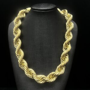 Corrente Trancelim 300 gramas Ouro 18k 750 - Imagem 2
