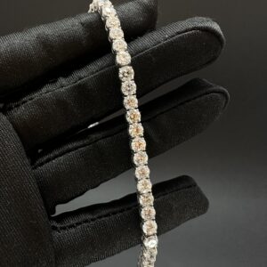 Pulseira Riviera 14,13 CT Ouro Branco 18k 750