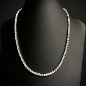 Colar Riviera Diamond 35 CT Ouro Branco 18k 750 - Imagem 2