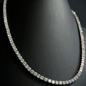 Colar Riviera Diamond 35 CT Ouro Branco 18k 750 - Imagem 1
