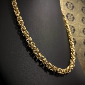 Corrente Bizantine 60 gramas Ouro 18k 750 - Imagem 5
