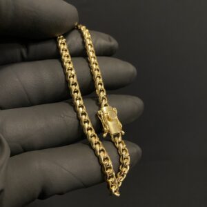 Pulseira Cuban Link 25 gramas Ouro 18k 750 - Imagem 4