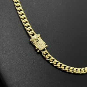 Corrente Cuban Link 120 gramas com fecho Diamond Ouro 18k 750 - Imagem 6