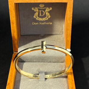 Bracelete T 30 gramas Ouro 18k 750 - Imagem 2