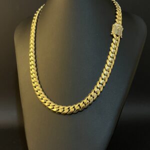 Corrente Cuban Link 200 gramas fecho 160 diamantes Ouro 18k 750 - Imagem 4