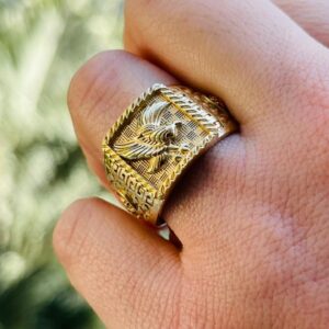 Anel Águia 20 gramas em Ouro 18k 750