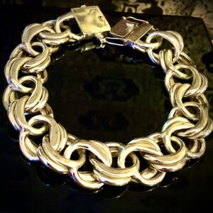 Pulseira Friso Duplo 40 gramas Ouro 18k 750 - Imagem 1