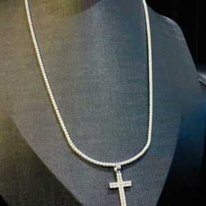 Colar Riviera Diamond Ouro Branco 18k 750 - Imagem 4