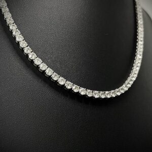 Colar Riviera Diamond 40 CT Ouro Branco 18k 750