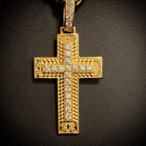 Pingente Cruz Diamond Ouro 18k 750