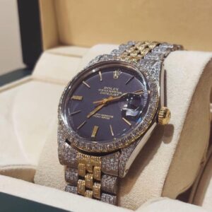 Relógio Rolex Diamond Azul