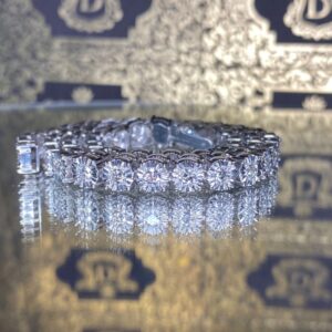 Pulseira Riviera Ilusion 4 CT Ouro Branco 18k 750