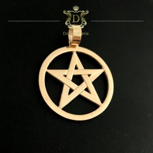 Pingente Pentagrama 7 Gramas em Ouro 18k 750