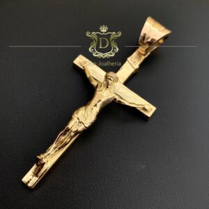 Pingente Jesus Crucificado 30 Gramas em Ouro 18k 750 - Imagem 2