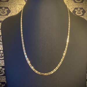 Corrente Piastrine Italiana 10 Gramas 70 cm em Ouro 18k 750 - Imagem 4