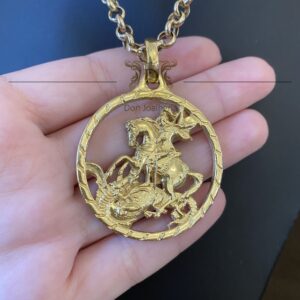 Pingente São Jorge 20 Gramas em Ouro 18k 750 - Imagem 2