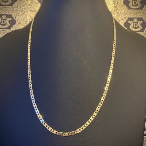 Corrente Piastrine Italiana 10 Gramas 70 cm em Ouro 18k 750 - Imagem 3